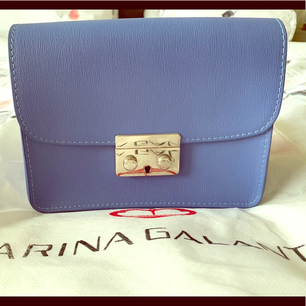 Marina Galanti Genuine Leather Blue Crossbody bag
